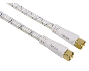 Hama 3M Sat-Cable 120dB 8K 4K HD TV Cable de Antena Conector F Coaxial De - Imagen 1 de 2