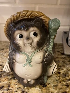 Shigaraki Yaki Tanuki japanese racoon dog pottery - Picture 1 of 6