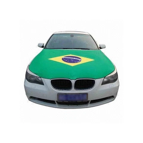 BRAZIL CAR HOOD COVER FLAG WORLD CUP 40' x 50' Inches Cover
