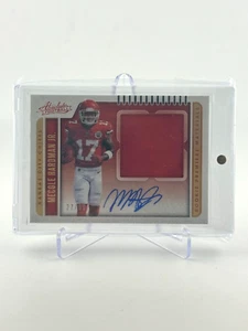 2019 Panini Absolute Certified Auto & Game Worn Patch Mecole Hardman JR. 27/99 - Picture 1 of 6