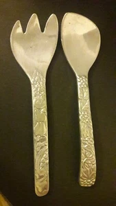 Wilton Armetale Serving Fork and Spoon - Picture 1 of 12