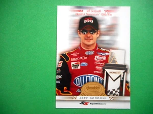 Jeff Gordon 2001 Super shots Sample HENDRICK 100th VICTORY Card H19 DOOR #24/100 - Picture 1 of 4