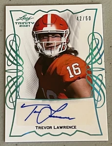2021 Leaf Trinity Trevor Lawrence Portrait Autograph Guaranteed by Leaf /50 made - Picture 1 of 2