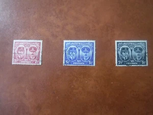 Australia stamps issued 1945,celebrating visit Duke and Duchess Gloucester. Used - Picture 1 of 1