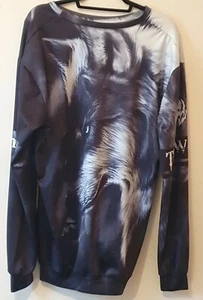 "The Wolf" Langarm Sweatshirt Gr. XL Unisex Grube zu Grube 25"  - Bild 1 von 6