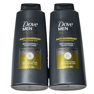 2 Pack Dove Men Care Anti Dandruff Zinc 2in1 Shampoo Conditioner 20oz - Picture 1 of 1