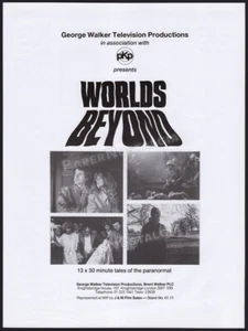 WORLDS BEYOND - Original 1986 Trade AD / poster_ TV series _ Natasha Richardson - Imagen 1 de 1
