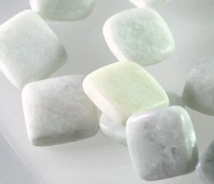 1 Strand(20) Amazonite Natural Gemstone 20x20mm-25x25mm Flat Diamond Beads * - Picture 1 of 5