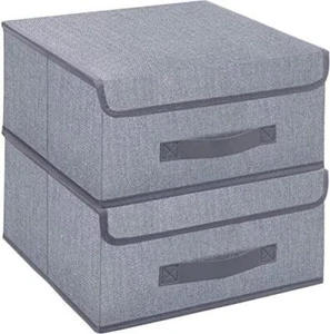 Onlyeasy Foldable Storage Bins Cubes Boxes with Lid - Storage Box Cube Cubby - Picture 1 of 7