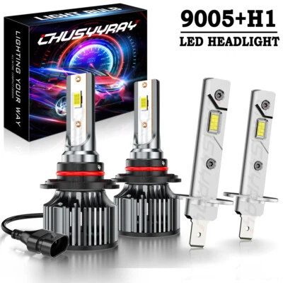 For Mitsubishi Outlander 2005-2006 4X Combo LED Headlight High/Low Beam Bulbs - Image 1 of 4