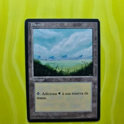 PLAINS | BLACK BORDER | FOURTH EDITION | PORTUGUESE | 1995 | MTG | LP | C568 - Image 1 of 4