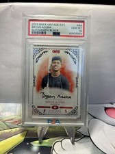 2022 Onyx Vintage Ext. Auto Black Ink #VA-BA Bryan Acuna 4/5 - Prospect PSA 10