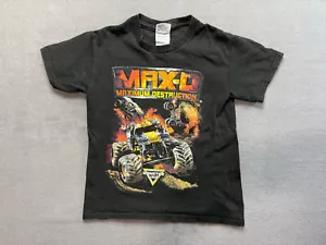 Delta Max-D Maximum Destruction Monster Jam black shirt kids size S - Picture 1 of 17