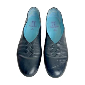 THIERRY RABOTIN Womens Size 38.5N GRACE Black Suede Leather Handcrafted Italy - Picture 1 of 10