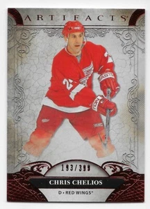 20/21 UD ARTIFACTS LEGENDS RUBY PARALLEL #153 Chris Chelios #193/399 - Picture 1 of 1