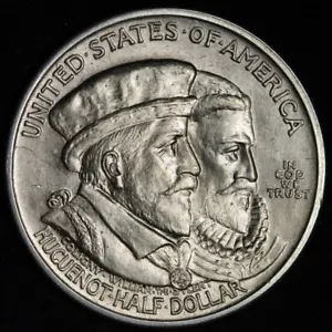 1924 HUGUENOT Half Dollar GEM BU *UNCIRCULATED* MS E380 - Picture 1 of 2