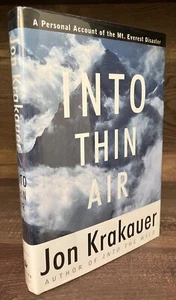 INTO THIN AIR by Jon Krakauer TRUE HB 1st Printing SCARCE! Basis of Everest film - Bild 1 von 6