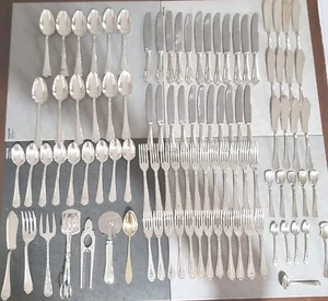 Set Di Posate Placcate In ARG.800 - 97 Pezzi Cucchiaini ENPSS Kg 6,600. - Foto 1 di 24
