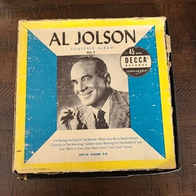 Al Jolson Souvenir Album Vol. 2, Boxed Set VG+ - Image 1 of 4