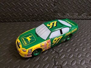 CHAD LITTLE #97 JOHN DEERE CERAMIC NASCAR PIGGY BANK ENESCO 12" LONG