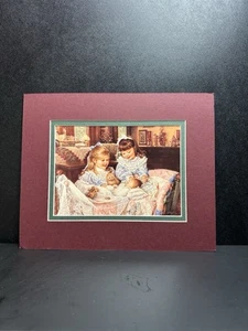 Sandra Kuck Little One Kunstdruck roter Papprahmen 10 x 8 matt Lithographie - Bild 1 von 2