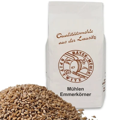 Emmerkörner Emmer-Kerne ganzes Korn 100% regional und naturbelassen Ganzkorn - Bild 1 von 4