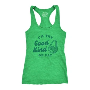 Camiseta sin mangas de fitness para mujer I'm The Good Kind Of Fat divertida botín de aguacate trasero - Imagen 1 de 7