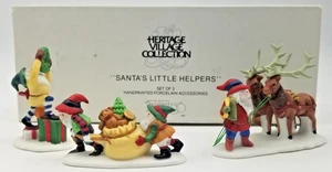 Dept 56 Heritage Village Collection Santa's Little Helpers 3pc Set 5610-3 - Picture 1 of 12