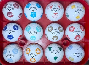 12 NEW Callaway Truvis/Trutrack Course & Corporate Logo Golf Balls RARE - Imagen 1 de 1