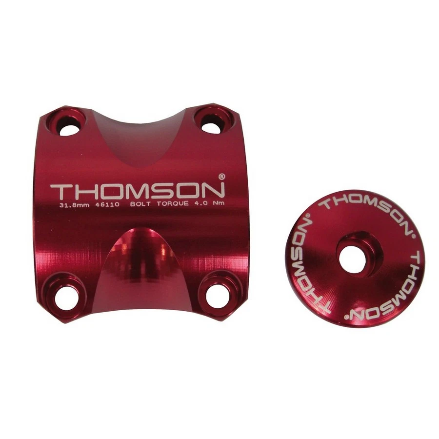 Steering cap kit 1-1/8 + handlebar clamp x4 31.8mm red 2681581200 Th - Image 1 of 1