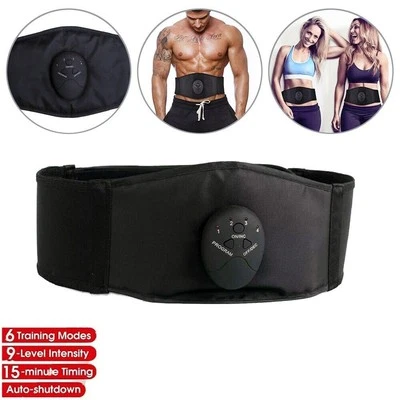 EMS Abdominal Muscle Toning Trainer Stimulator Toner Abdomen Fitness Gym Belt