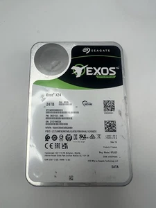Seagate Exos X24 24TB Enterprise 3.5" Internal Hard Drive – ST24000NM002H, 7200R - Picture 1 of 8
