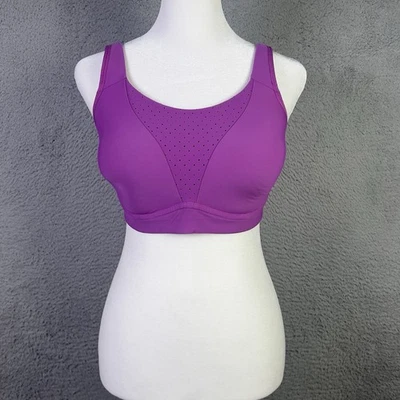 Sujetador deportivo deportivo Lululemon Run Times para mujer 32DDD púrpura soporte alto Foto 1 de 4