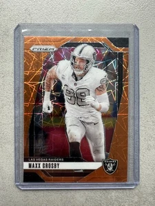 Maxx Crosby Las Vegas Raiders Panini Prizm Orange Lazer NFL Football 2024 - Bild 1 von 2