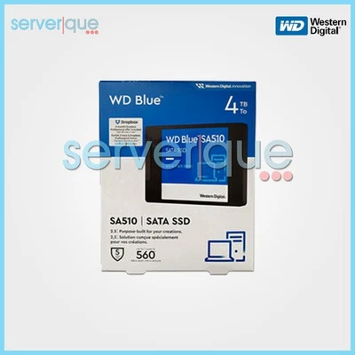 WDS400T3B0A Western Digital Blue SA510 4TB SATA 6Gbps 2.5" Internal SSD "New" - Image 1 of 3