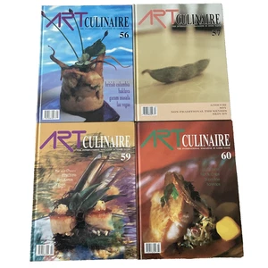 Lot of 4 Art Culinaire The International Magazine in Good Taste Vol 56 57 59 60 - Picture 1 of 21