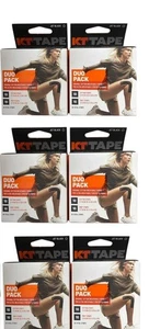 6x KT Tape Duo Pack 20 Strips 2-10" 10 Cotton 10 Pro Strips Each Box 1,200 INCH - Picture 1 of 1