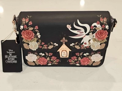 BOXLUNCH Exclusive Disney Nightmare Before Christmas Zero Floral Crossbody Bag - Image 1 of 4