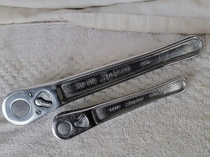 Vintage RARE! Snap-on Ratchets 1/2" dr. SV-71A 9-1/2" L & 3/8" dr. FV71 6" L EXC - Picture 1 of 18