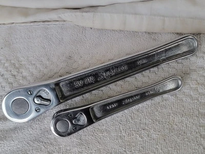 Vintage RARE! Snap-on Ratchets 1/2" dr. SV-71A 9-1/2" L & 3/8" dr. FV71 6" L EXC - Image 1 of 4