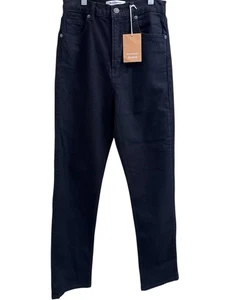 Reformation Liza Ultra High Rise Straight Jeans Schwarz Größe 26 Neu mit Etikett - Bild 1 von 8