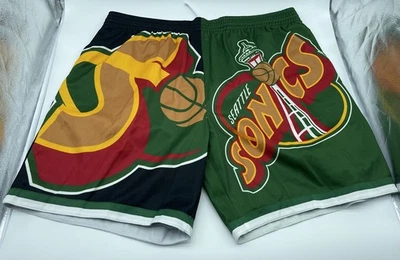 Mitchell & Ness SeattleSupersonics Shorts, Size 4XL, Gary Payton, Shawn Kemp - Image 1 of 4