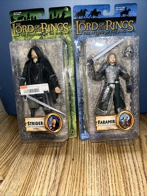 Lote 2004 Toy Biz FARAMIR - Senhor dos Anéis RETORNO DO REI GONDOR & Strider - Imagem 1 de 4
