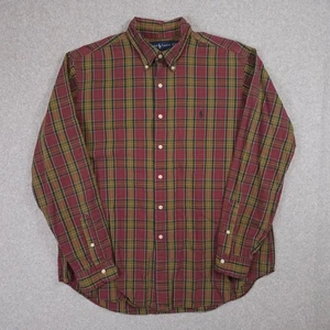 Ralph Lauren Freizeit Button-Down Hemd Herren XL rot grün kariert Baumwolle - Bild 1 von 7