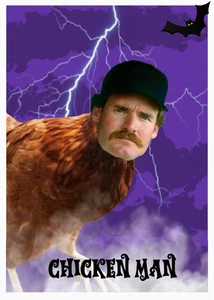 Chicken Man Wade Boggs #2 Retro Meme Vinilo Personalizado Troquelado Pegatina 3.5x2.5 - Imagen 1 de 1