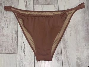 Shade & Shore High Leg Cheeky Bikinihose Gr. XL - braun - NEU - Bild 1 von 4