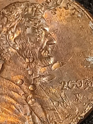 Halloween Lincoln Penny Vampire Teeth 2003 D  Just In Time For Halloween! - Image 1 of 4