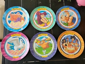 McDonalds Disney Hercules Set 6 Sammler Teller komplett Etiketten Vintage Lot - Bild 1 von 11