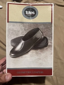 NEU TOTEN Herren Geometrisch Gummi Überschuh Halbschuh - SCHWARZ Größe XL 11-12 - Bild 1 von 5