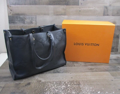 Bolso de Mano Louis Vuitton OnTheGo Mujer Negro Monograma Empreinte Cuero Grande Foto 1 de 4